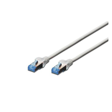 Digitus | Patch cord | CAT 5e F-UTP | PVC AWG 26/7 | 1 m | Grey | Modular RJ45 (8/8) plug